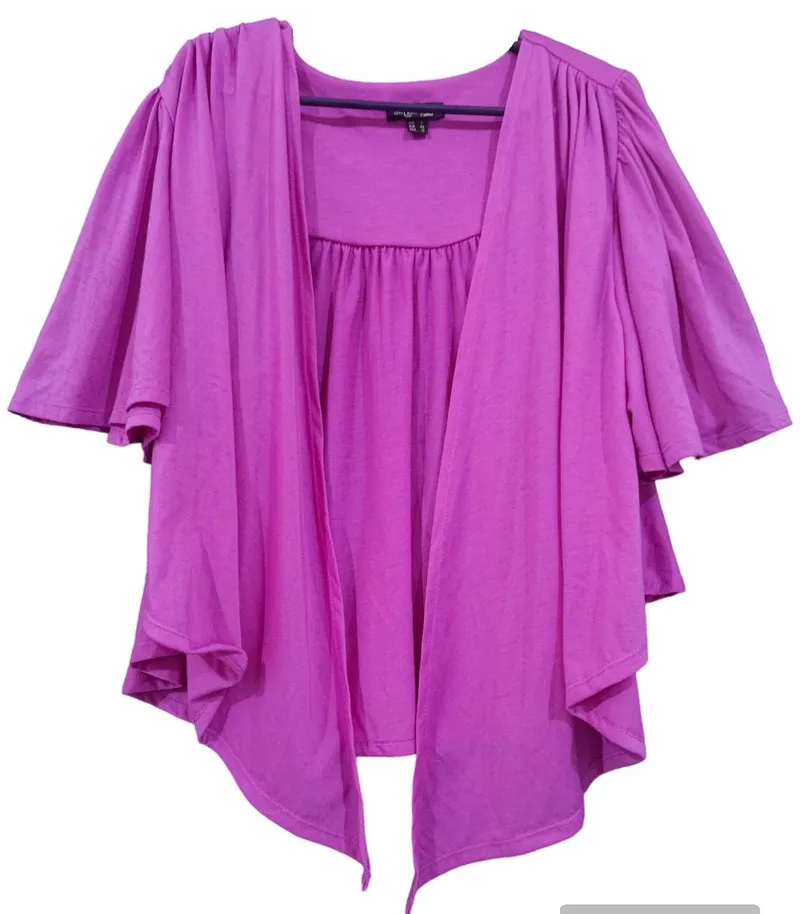 Streetwear Casual Cardigan Wanita pink photo 1