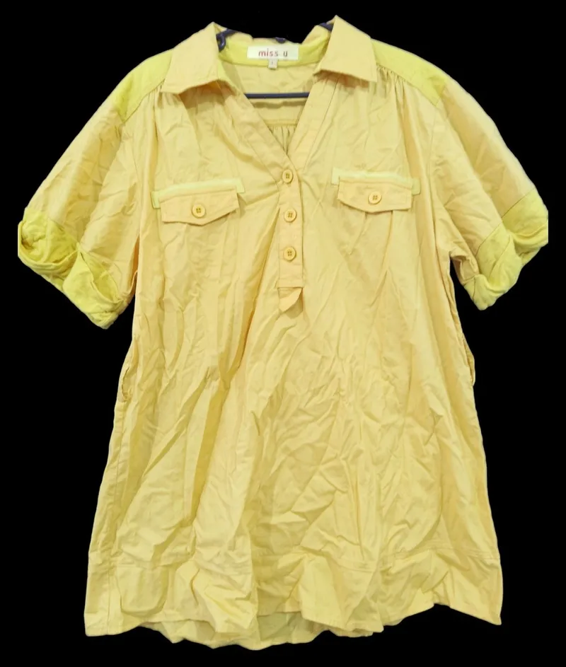 Casual T-shirt Wanita yellow photo 1