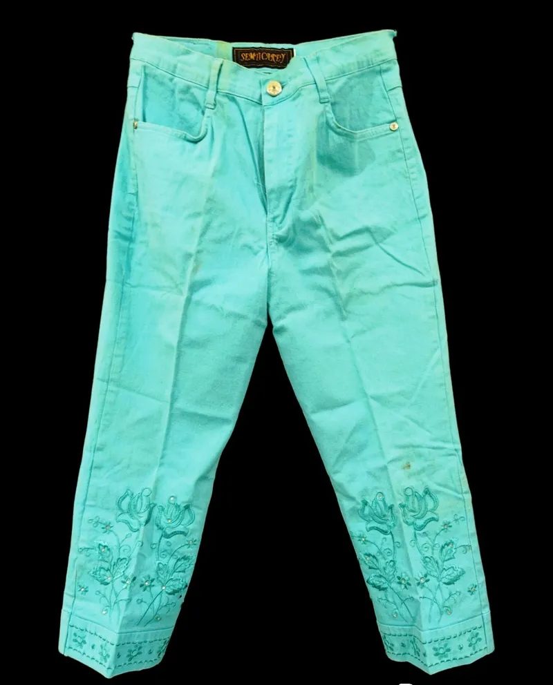 Streetwear Mom jeans Wanita blue photo 1