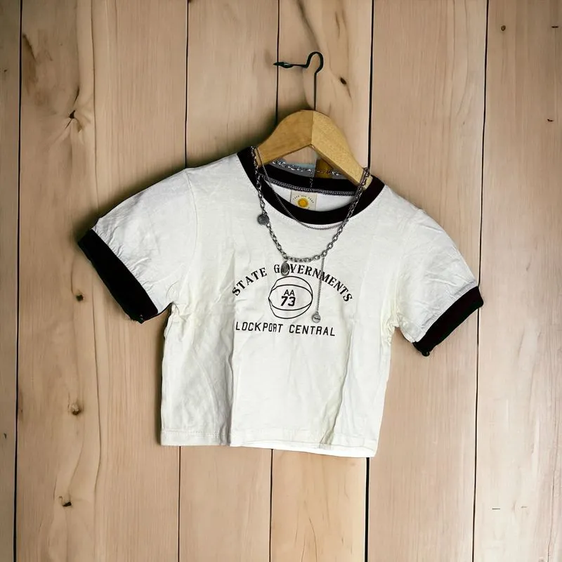 Casual T-shirt Wanita cream photo 1