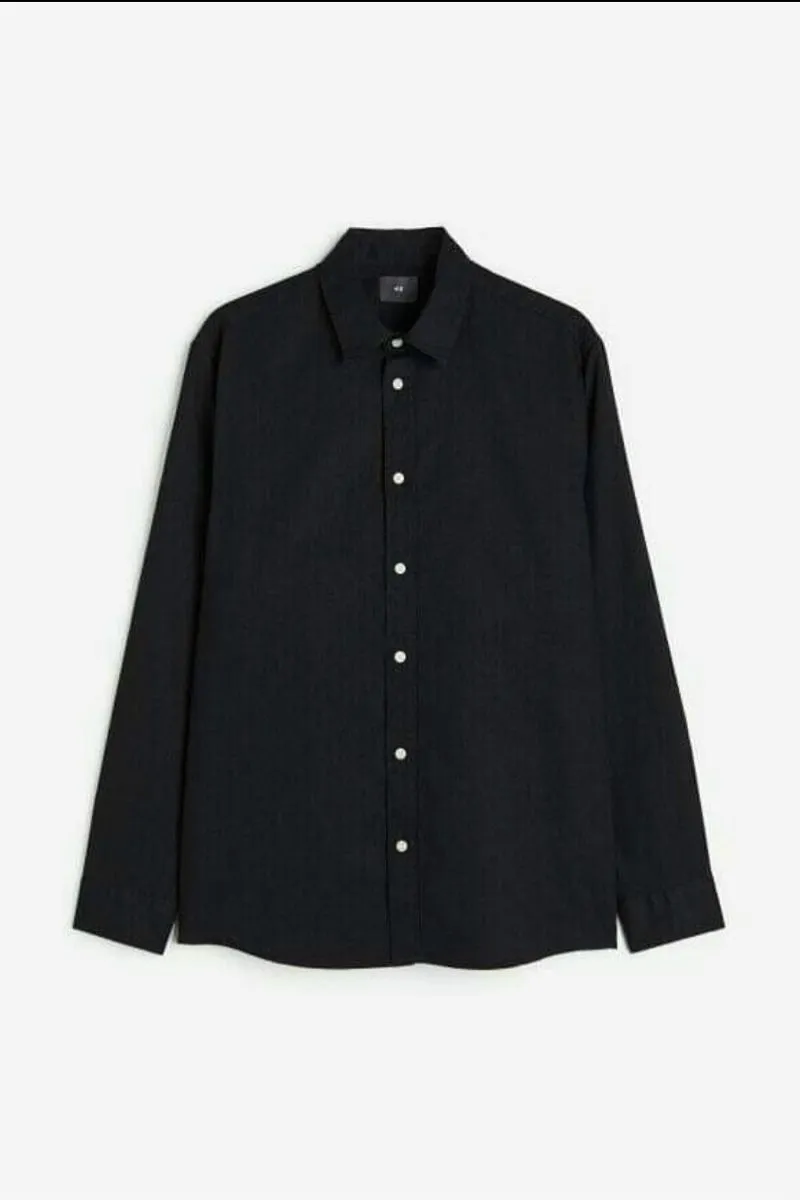 H&M Casual Formal shirt Pria black photo 1