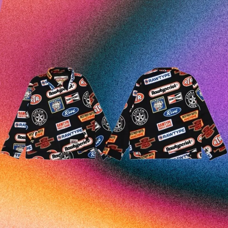 Streetwear Bomber jacket Pria multicolor black photo 1