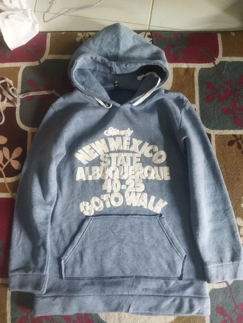 Casual Hoody Pria blue photo 1