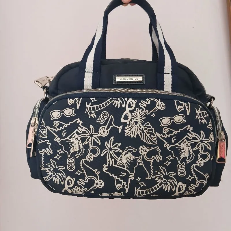 Crocodile Casual Crossbody Bag Wanita navy photo 1