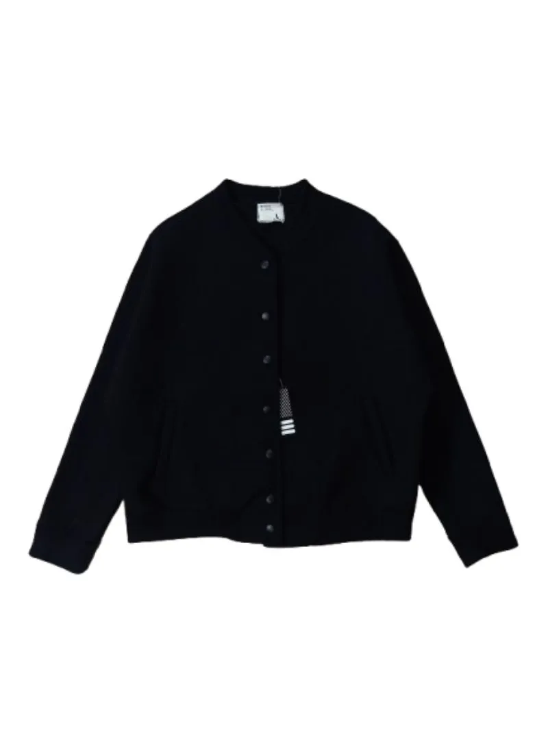 Japanese brand Streetwear Minimalist Bomber jacket Pria black photo 1