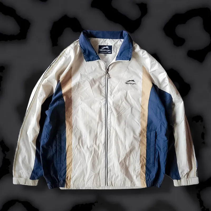 Slazenger Sportswear Casual Track jacket Pria multicolor cream