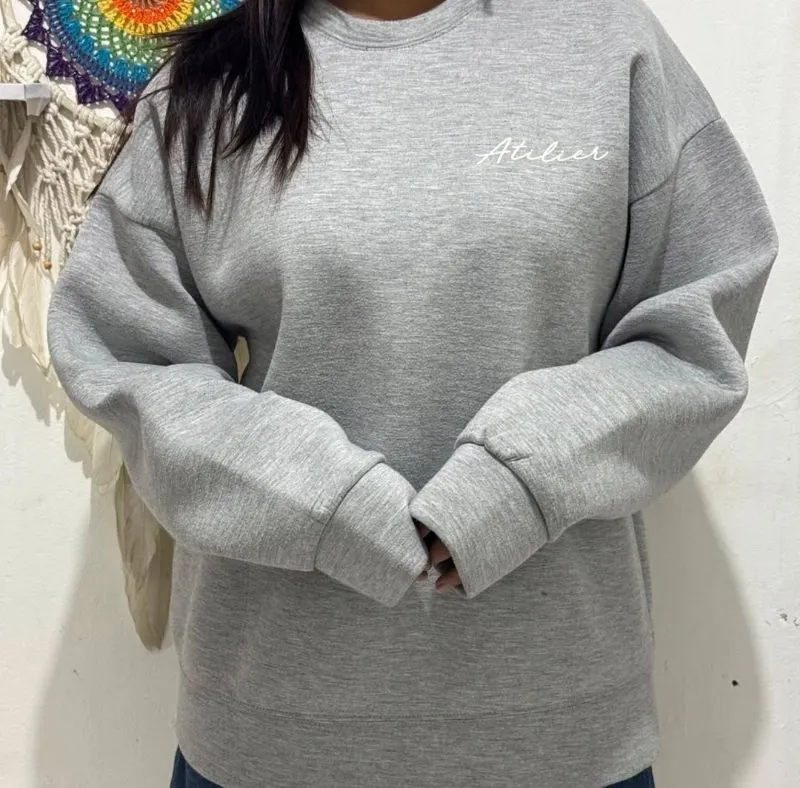 Casual Sweater Pria gray photo 1