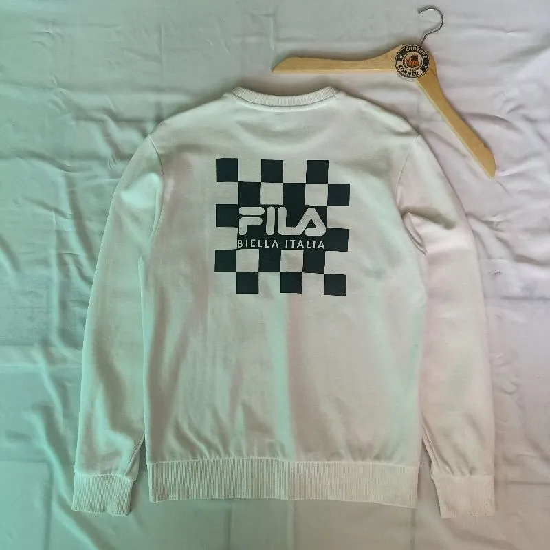 Fila Casual Sweater Pria white photo 1
