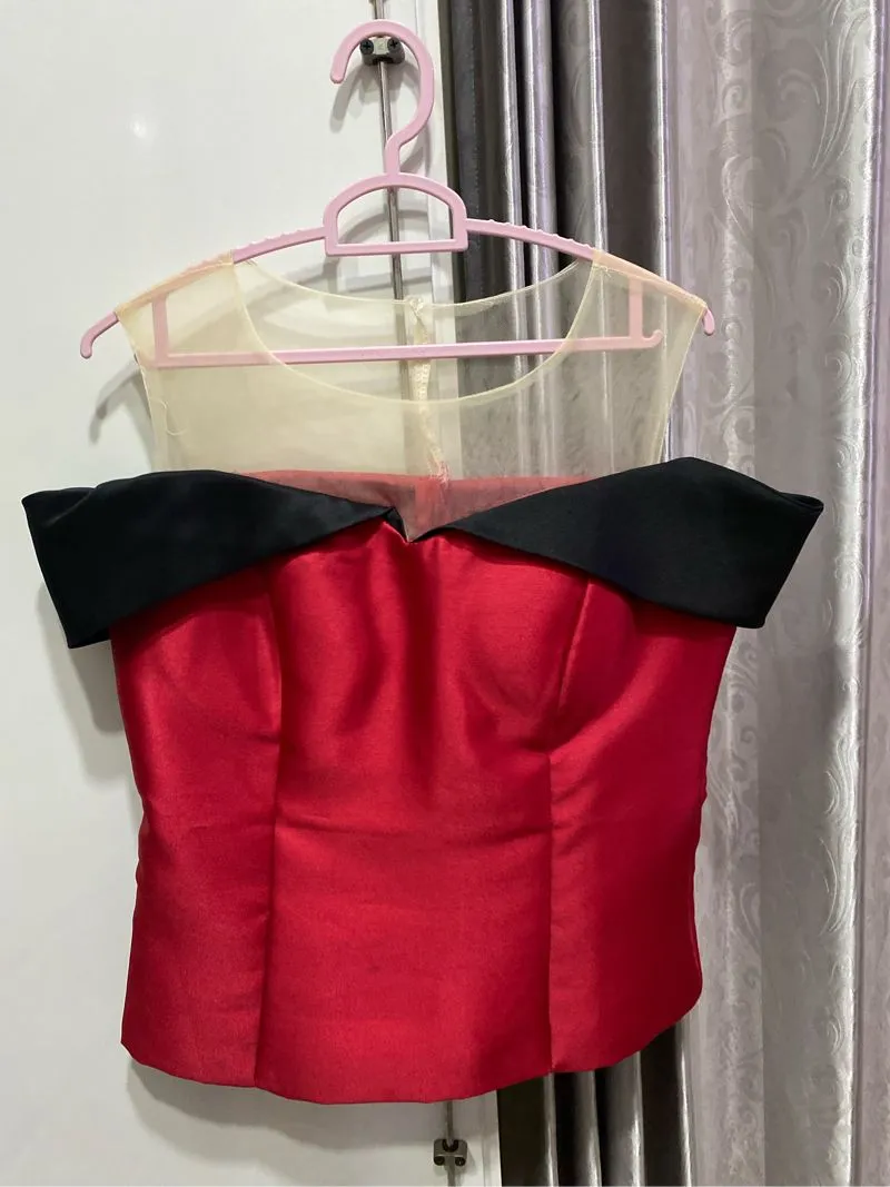 Casual Casual dress Wanita red black photo 1
