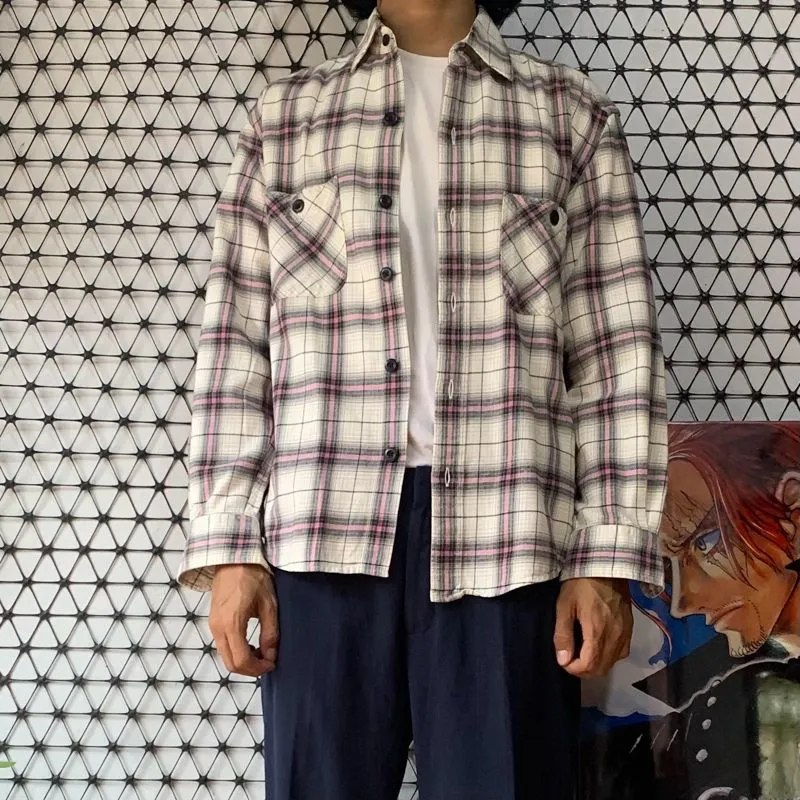 Uniqlo Indie Casual Casual shirt Pria white red photo 1