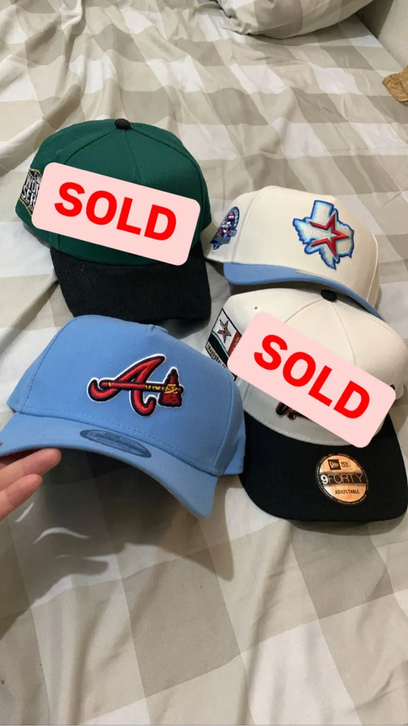 New Era Streetwear Minimalist Hat Pria white blue photo 1