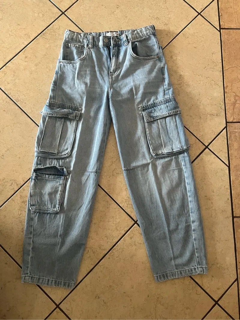 ZARA Streetwear Jeans Pria blue photo 1