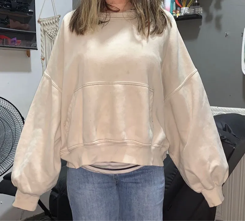 Casual Sweater Wanita cream photo 1