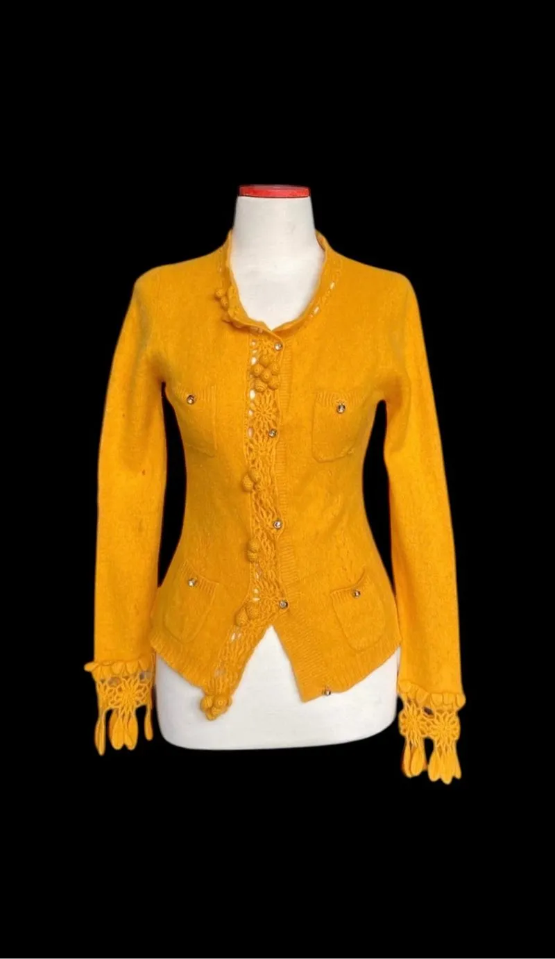 Dolce & Gabbana Vintage Cardigan Wanita orange photo 1