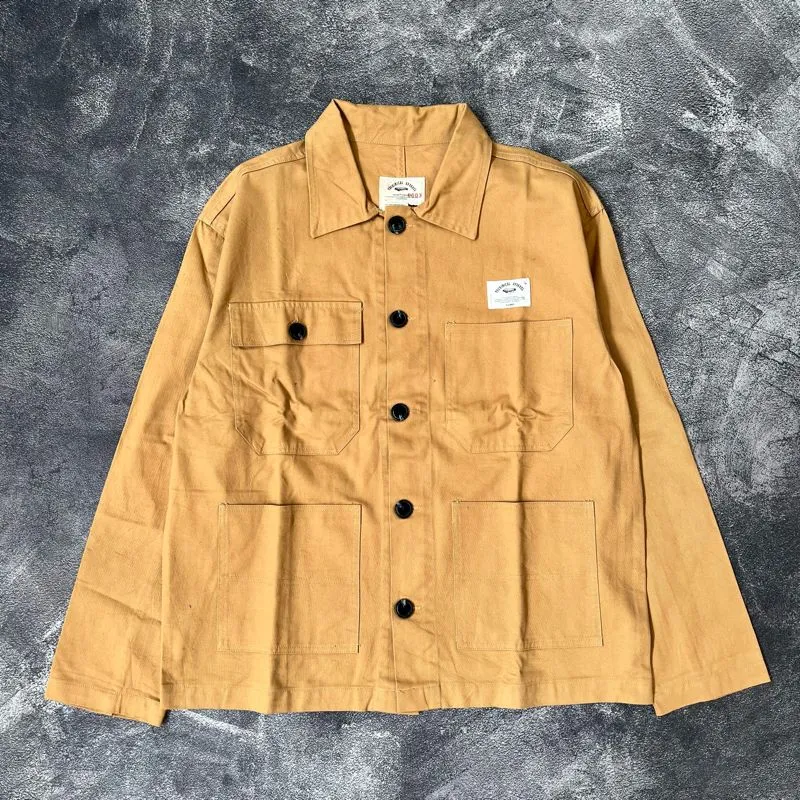 Japanese brand Casual Parka Pria tan cream photo 1