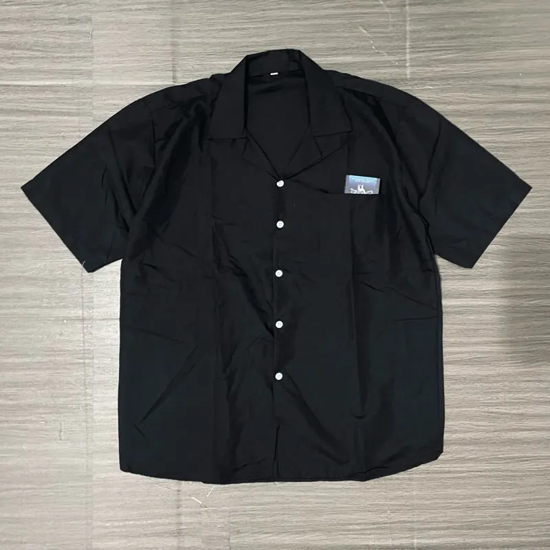 Vintage Streetwear Casual shirt Pria black photo 1