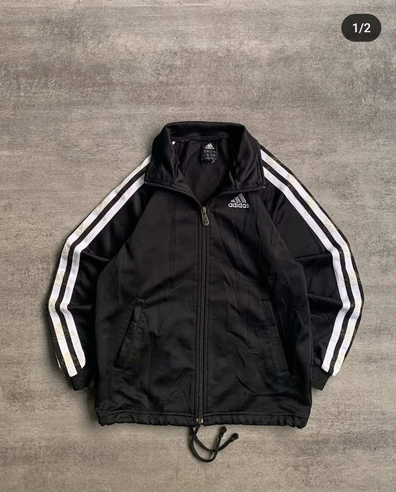 Adidas Casual Windbreaker Kids white black photo 1