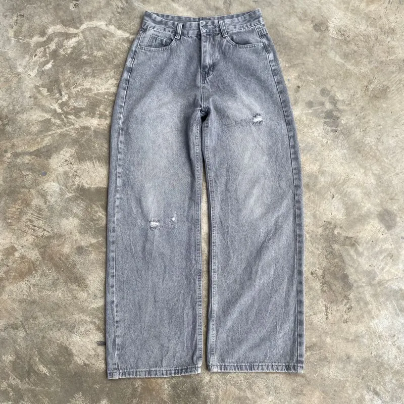 Streetwear Jeans Pria gray photo 1