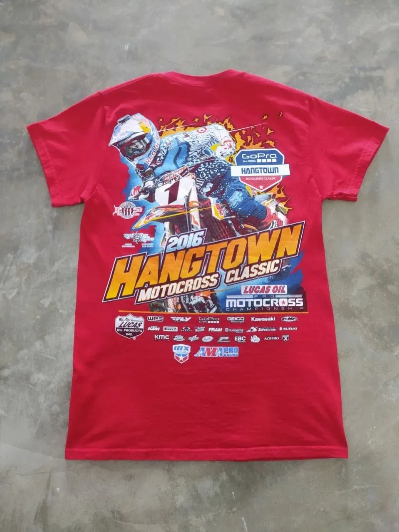 Gildan Biker T-shirt Pria red photo 1