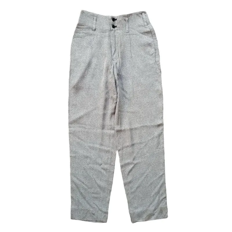 Futurist Casual Casual trouser Wanita white black photo 1