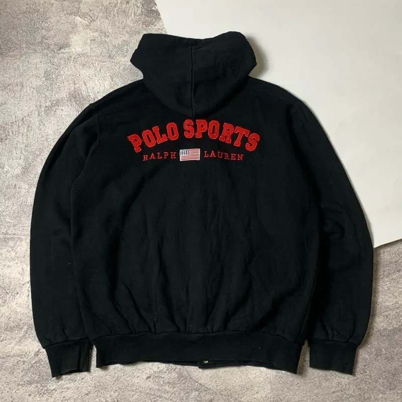 Polo Ralph Lauren Vintage Streetwear Hoody Pria black photo 1
