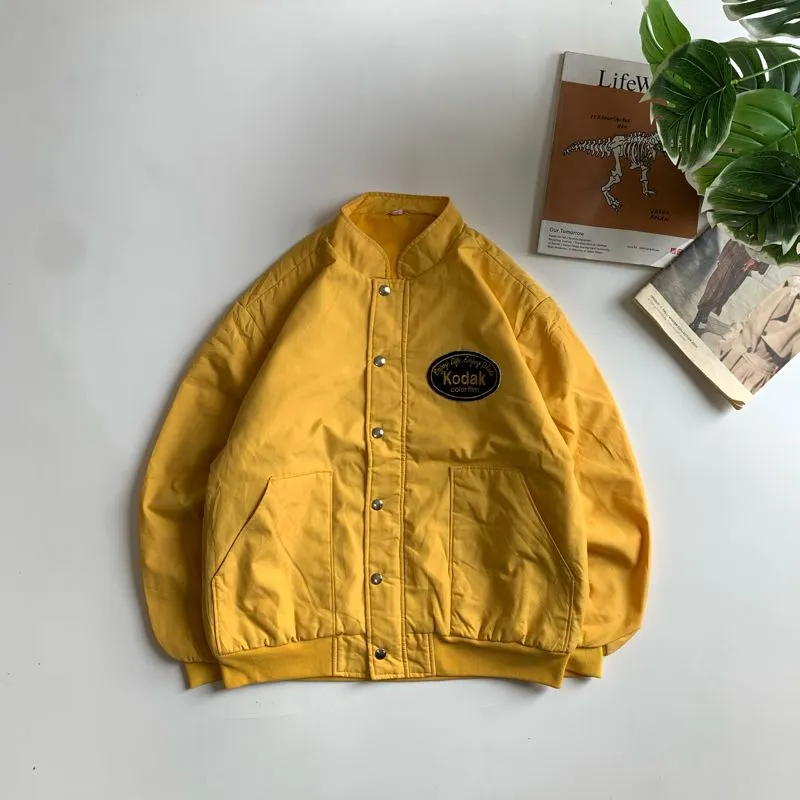 Kodak Vintage Bomber jacket Pria yellow photo 1