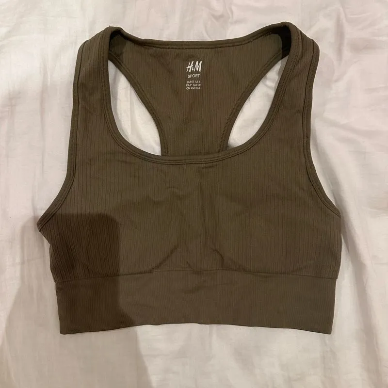 H&M Sportswear Bra Wanita green photo 1