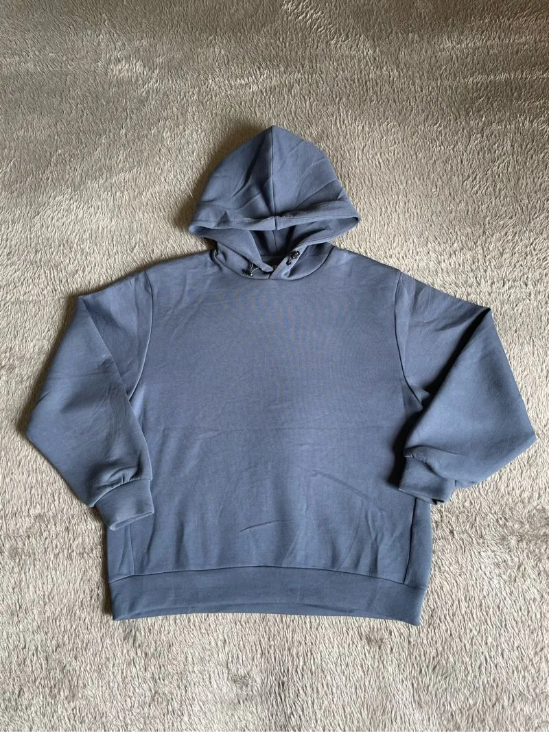Uniqlo Minimalist Casual Hoody Pria blue photo 1