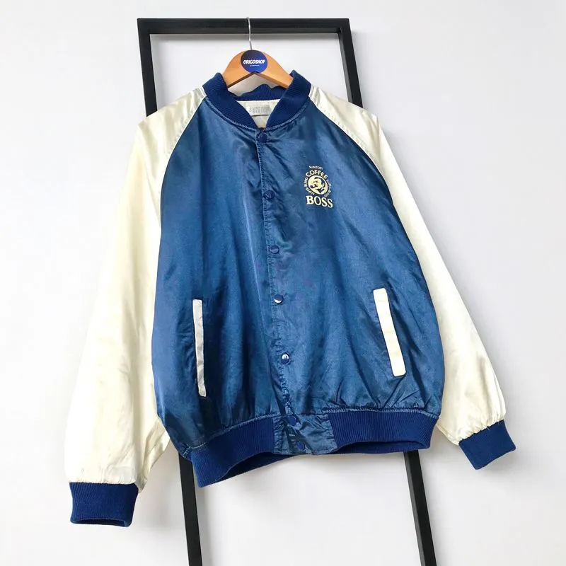 Japanese brand Vintage Y2K Windbreaker Pria white blue photo 1