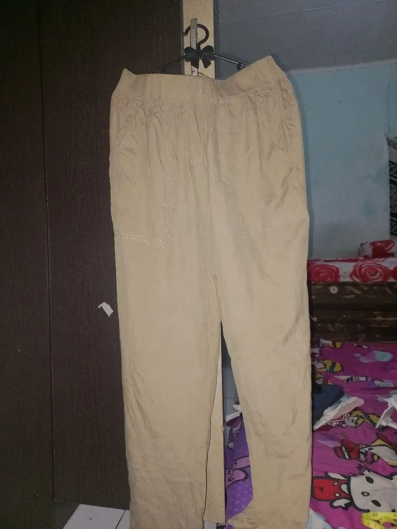 DKNY Streetwear Culotte Wanita tan photo 1
