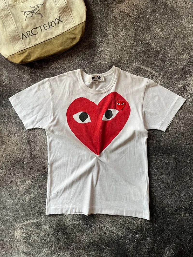 COMME des GARÇONS Streetwear Casual T-shirt Pria white photo 1