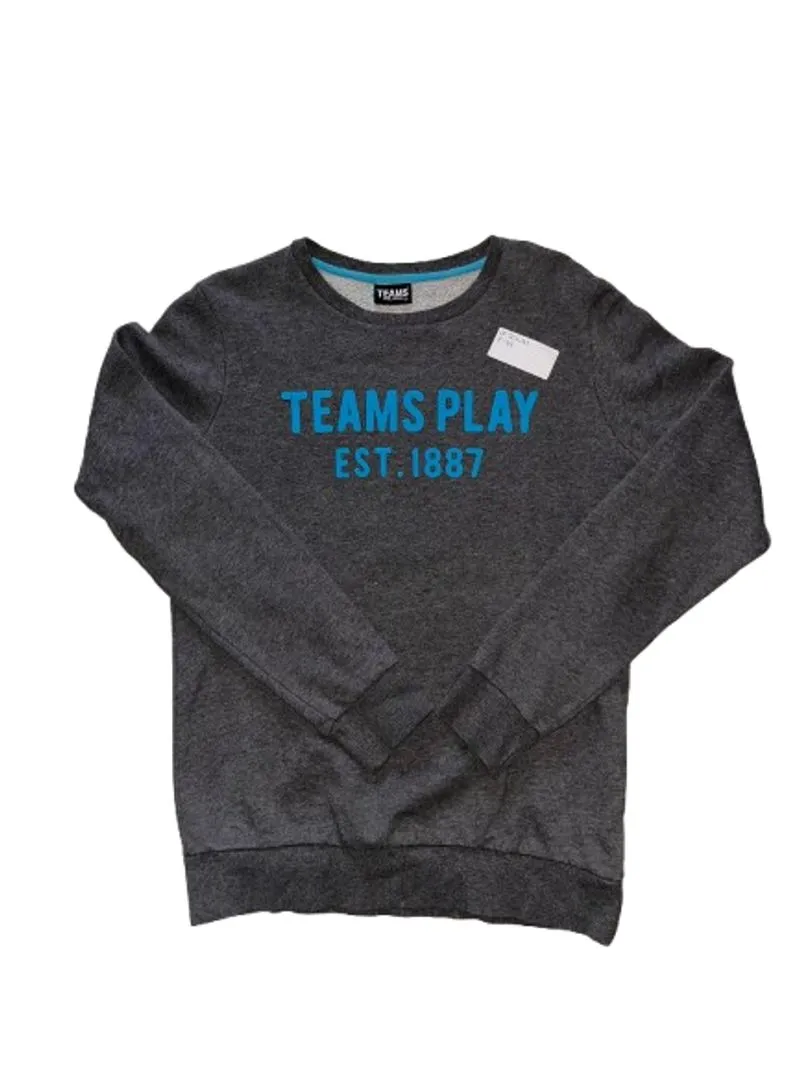 Polham Streetwear Casual Sweater Pria gray blue photo 1