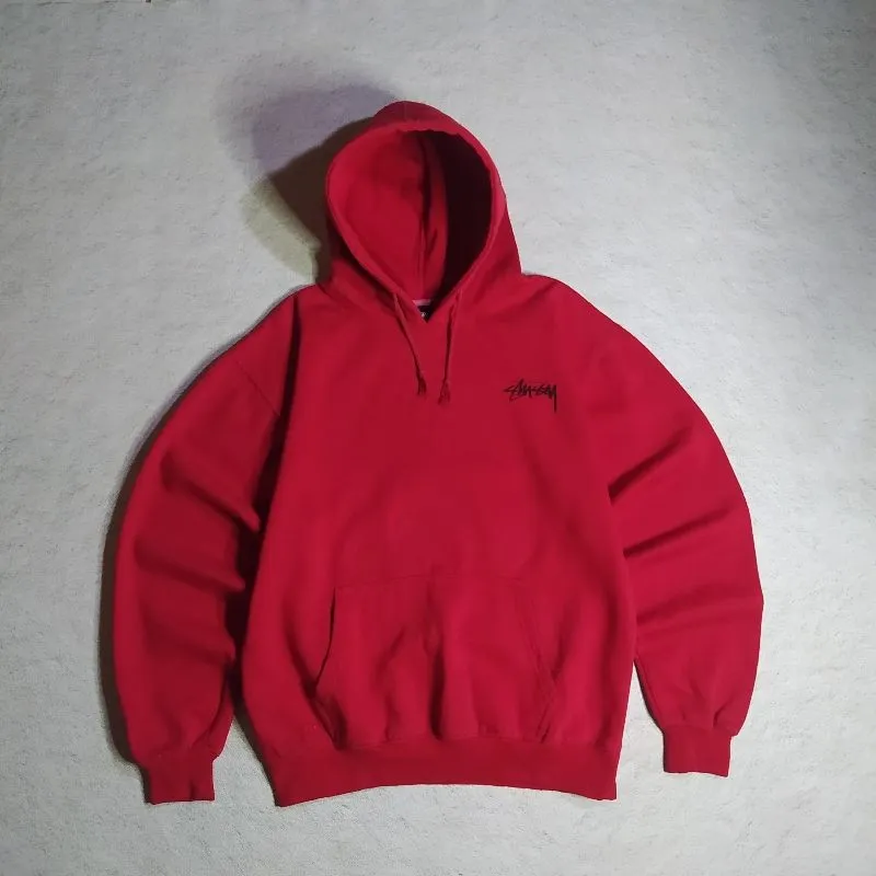 Stussy Streetwear Hoody Pria red photo 1