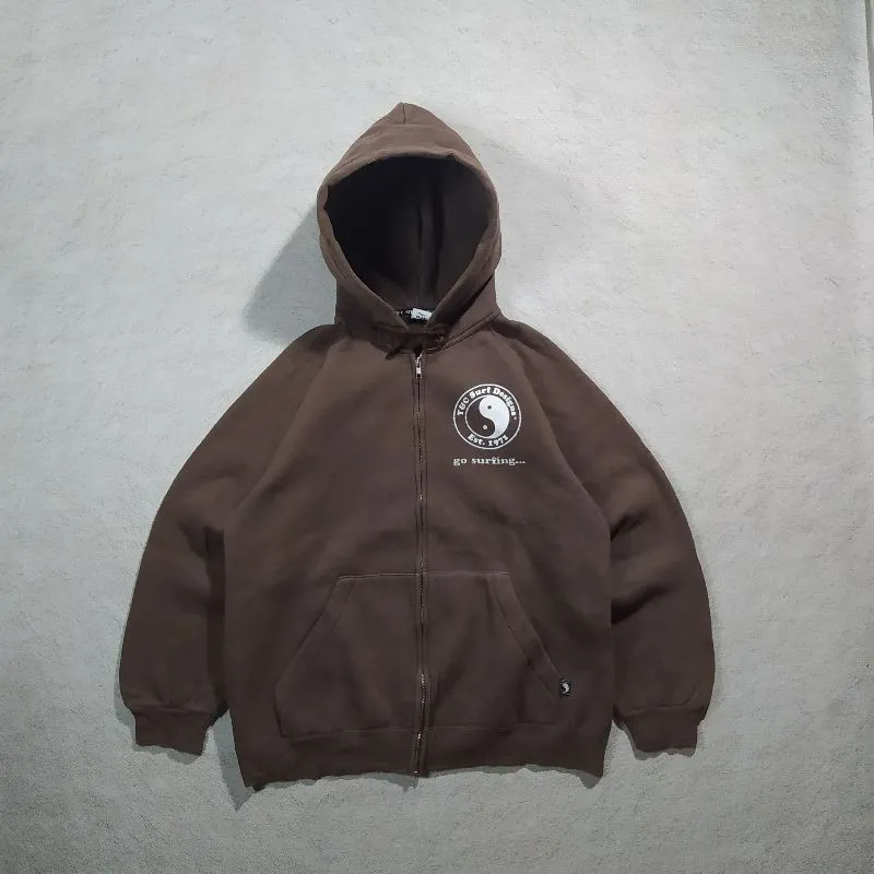 Vintage Y2K Hoody Pria brown photo 1
