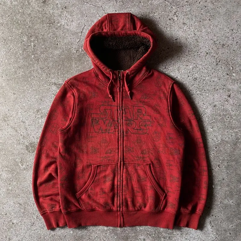 Uniqlo Streetwear Casual Hoody Pria red photo 1