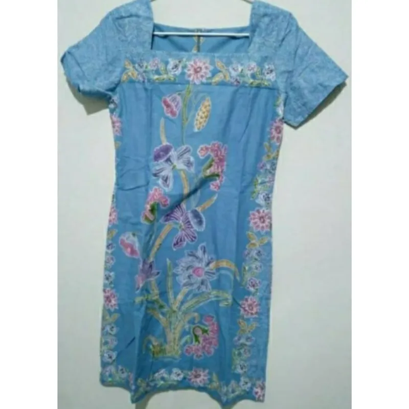 Casual Pakaian Nasional Midi dress Wanita multicolor photo 1