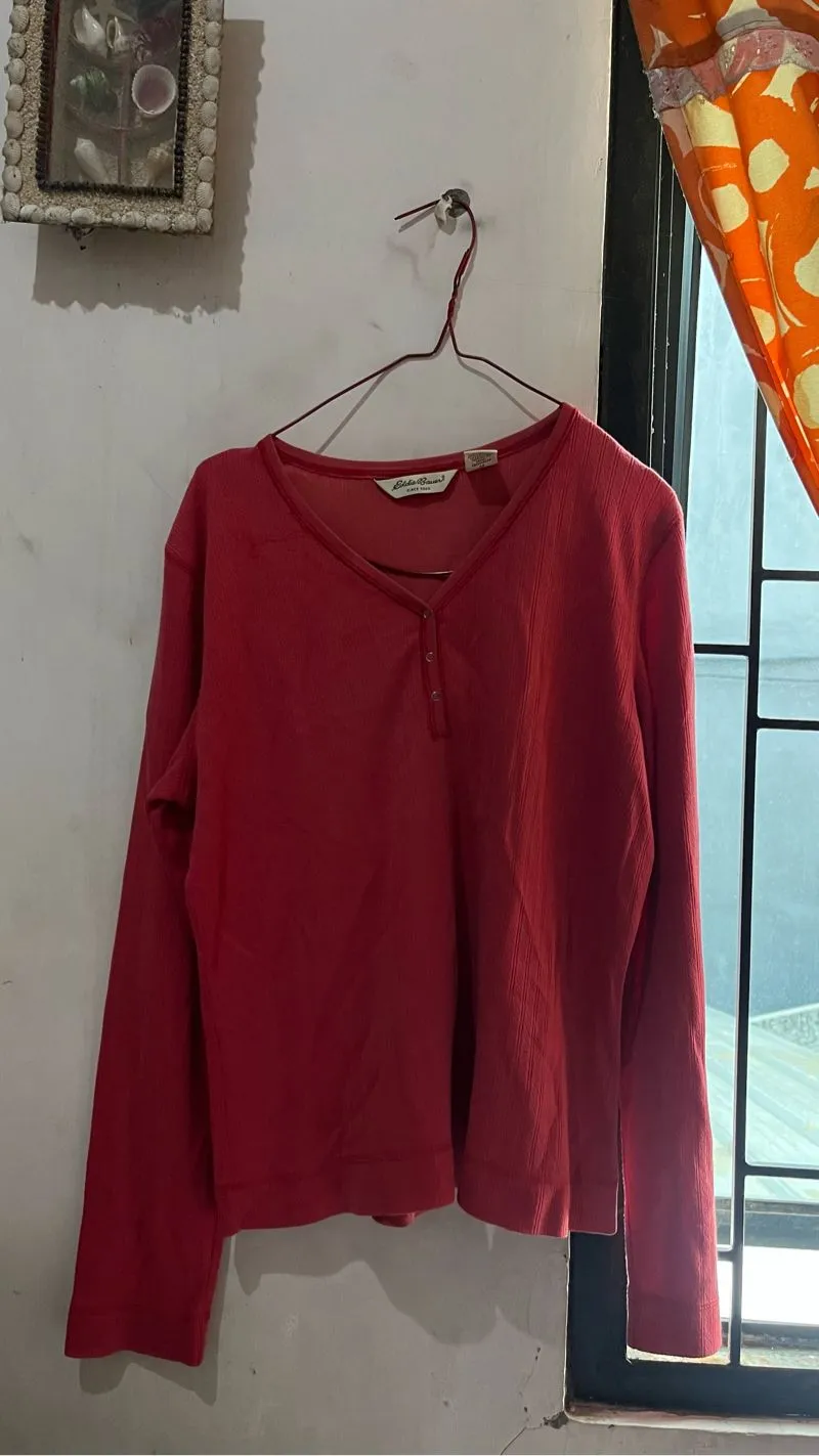 Casual T-shirt Wanita red photo 1