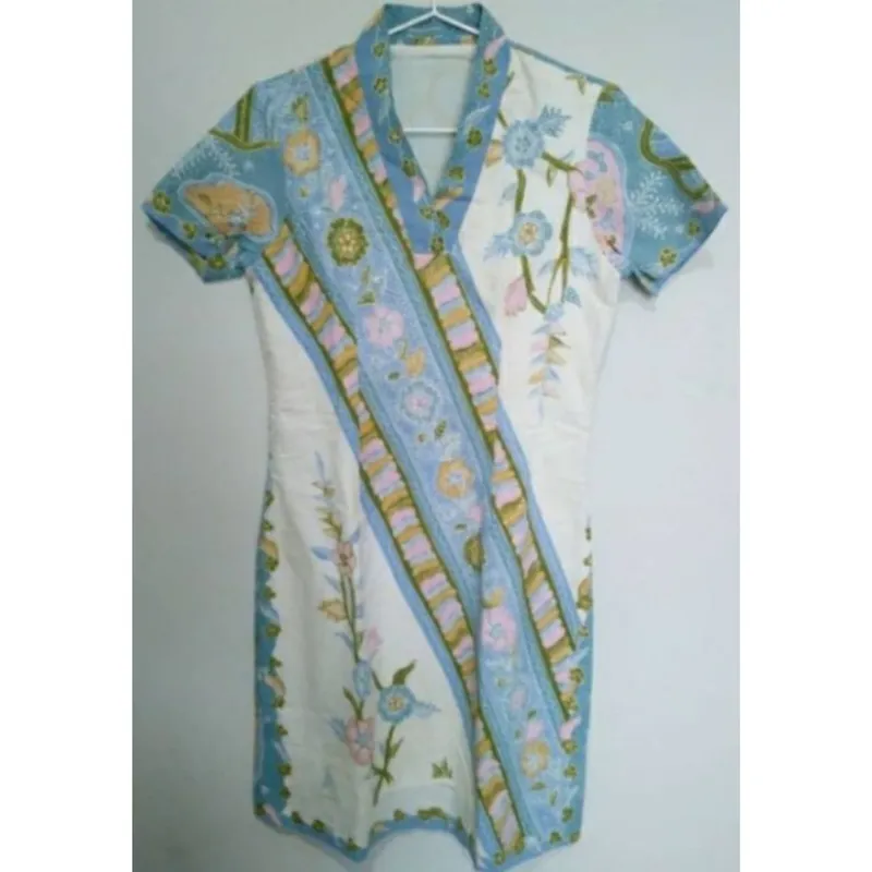 Casual Pakaian Nasional Midi dress Wanita multicolor photo 1