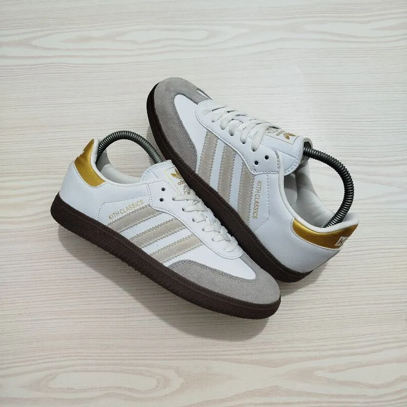 Adidas Casual Sneakers Wanita gold white photo 1