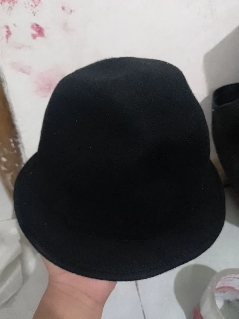 H&M Vintage Hat Pria black photo 1