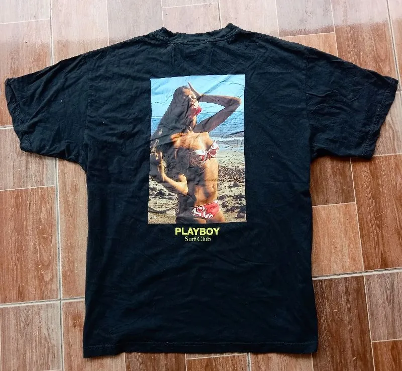 Playboy Casual T-shirt Pria black photo 1