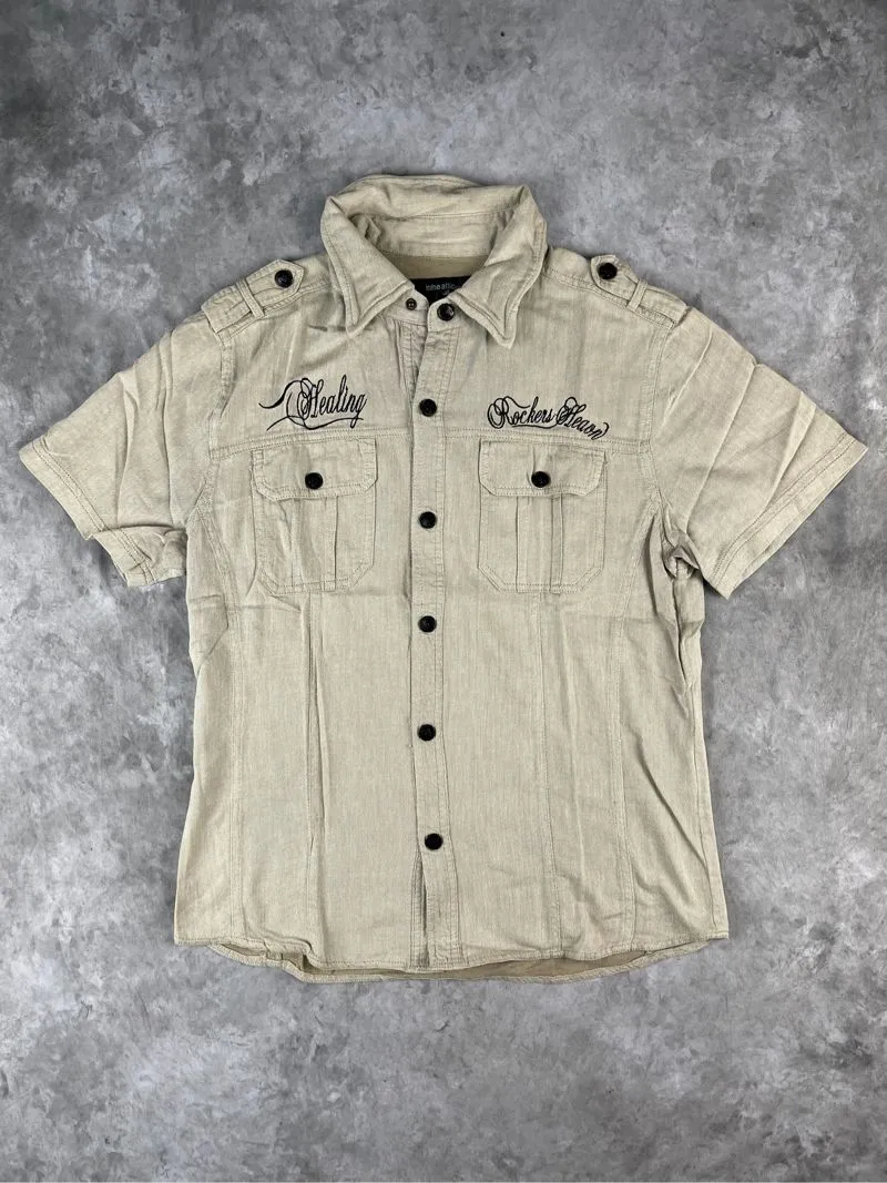 In the Attic Vintage Y2K Casual shirt Pria khaki photo 1