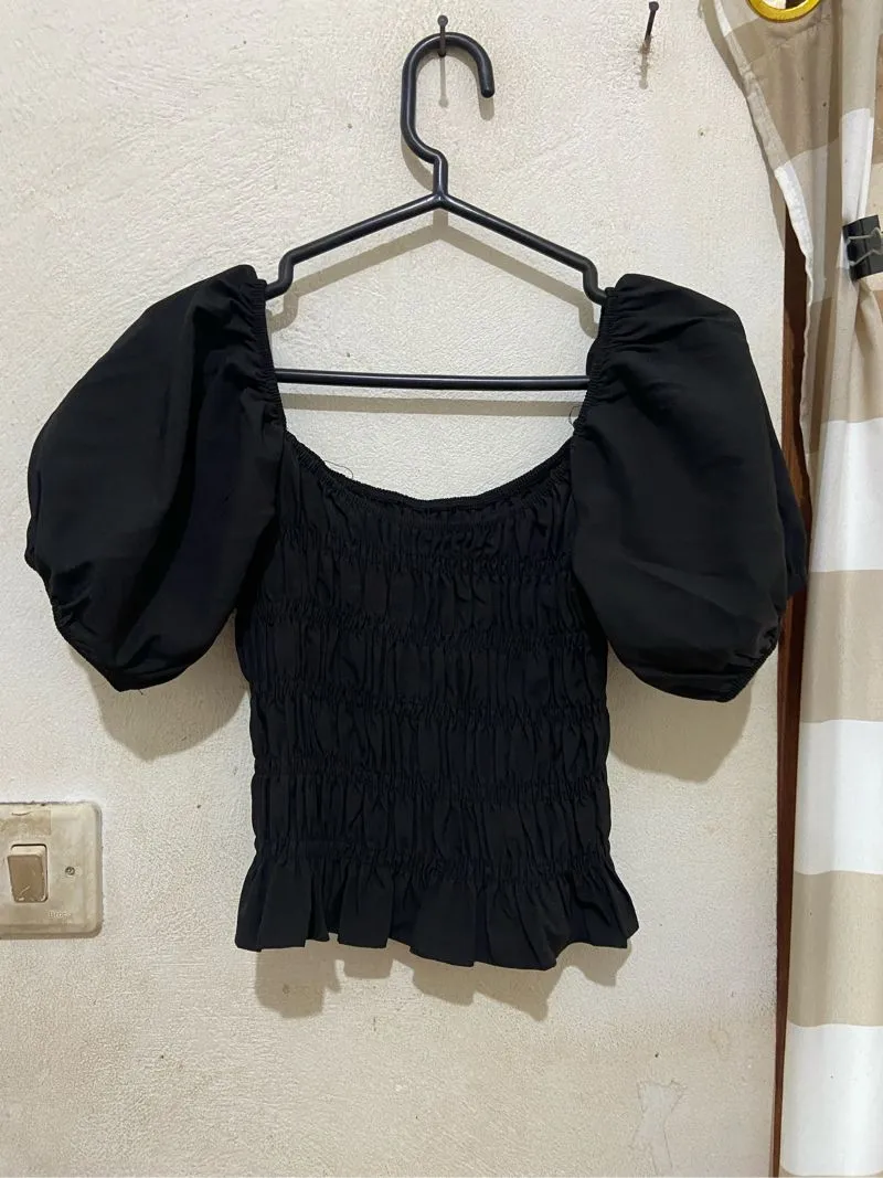 Casual T-shirt Wanita black photo 1