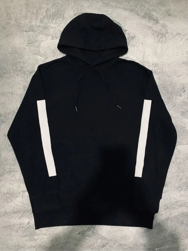Vintage Hoody Pria white black photo 1