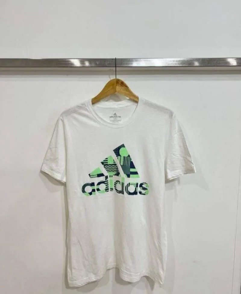 Adidas Casual T-shirt Pria white photo 1