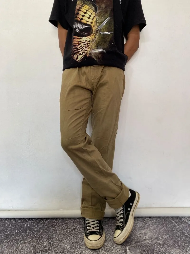 Dickies Streetwear Casual Jeans Pria brown photo 1