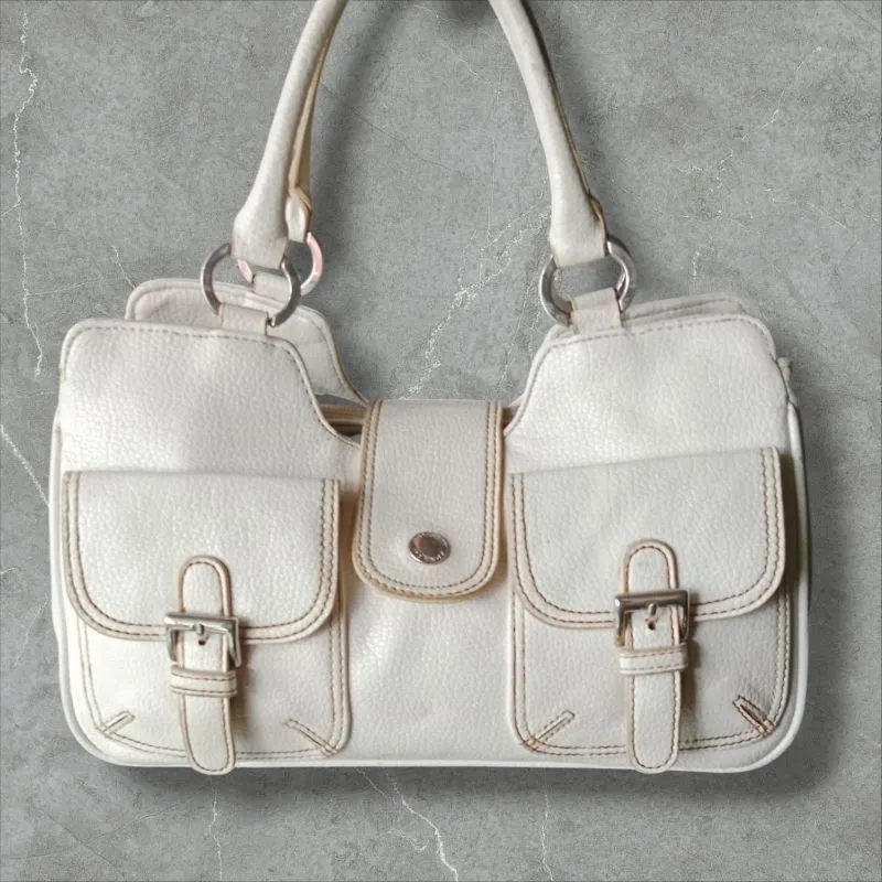 Anna Sui Vintage Minimalist Handbag Wanita white cream photo 1