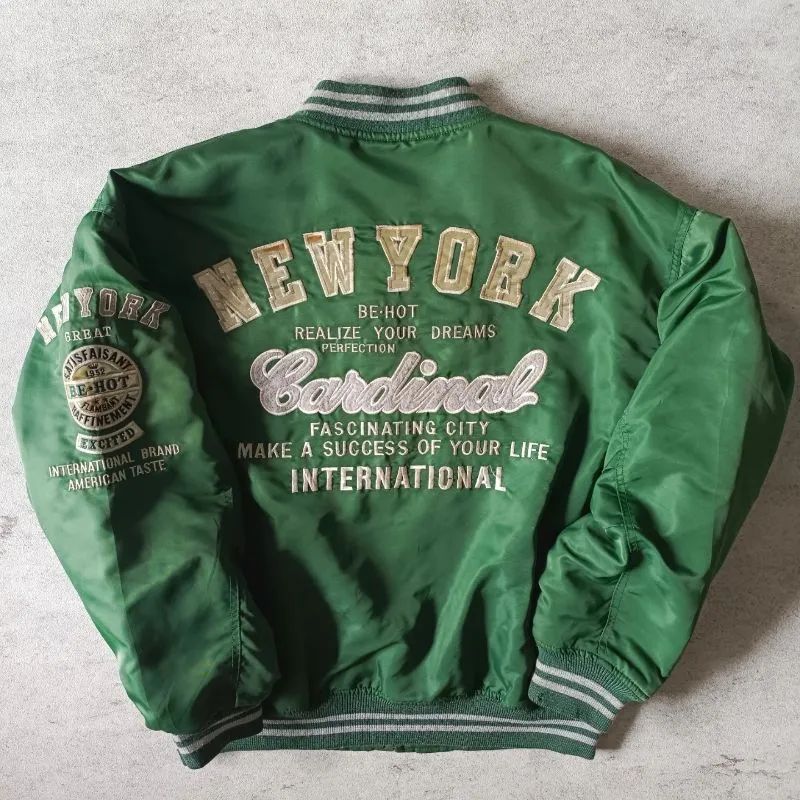 Vintage Bomber jacket Pria green photo 1