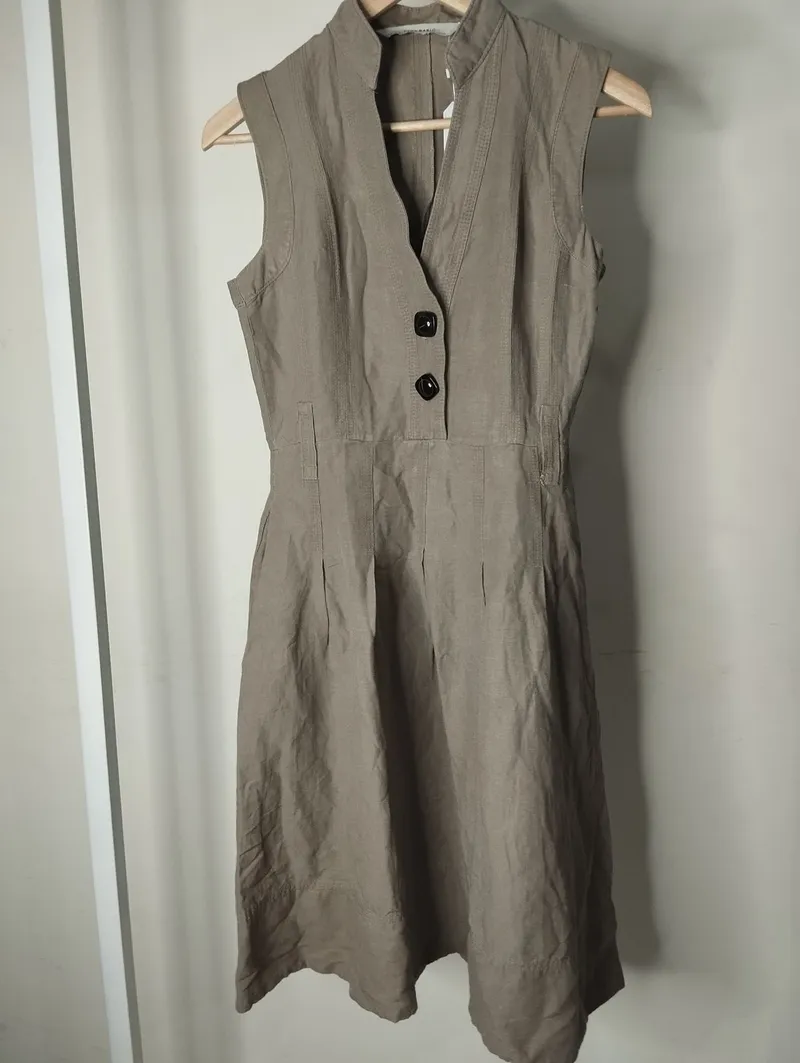 ZARA Casual Shirt dress Wanita gray photo 1