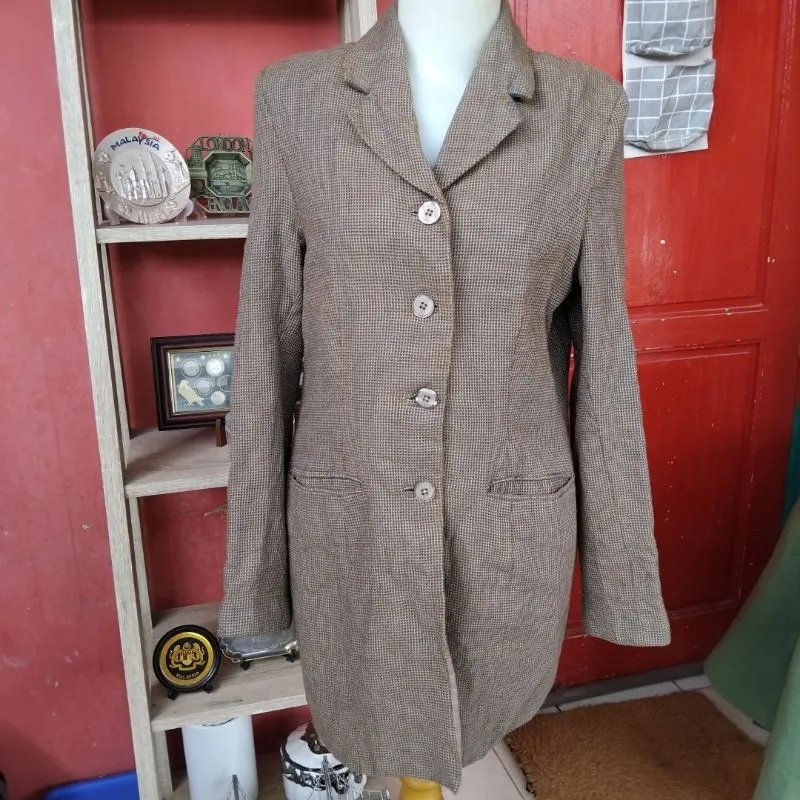 Luxury Blazer Wanita tan photo 1
